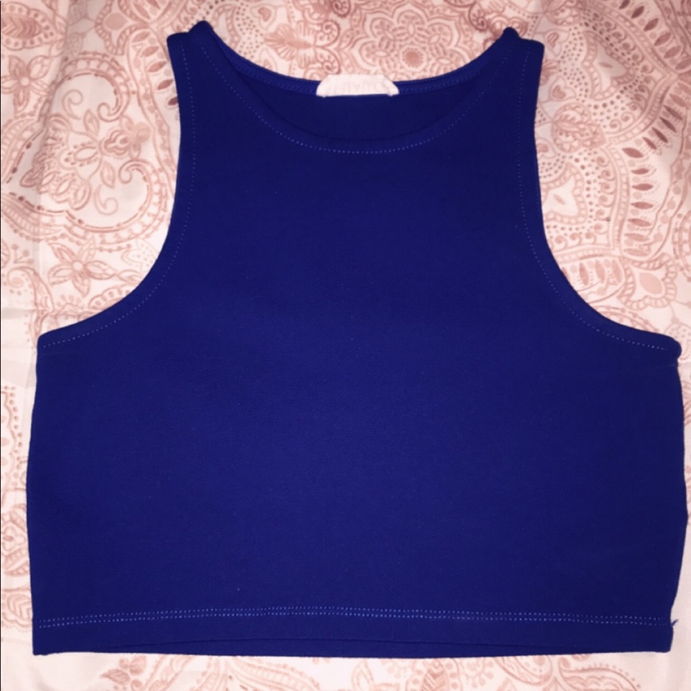 Royal Blue Crop Top